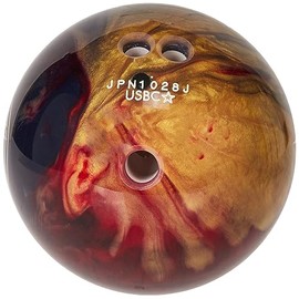 Columbia 300 White Dot PRE-DRILLED Bowling Ball - Scarlet/Black/Gold 10lbs