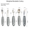 Bendable Extra Wide Handles Easy Grip Cutlery Set of 5