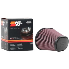 K&N Universal Compression Air Filter: High Performance, Premium, Washable, Replacement Filter: Flange Diameter: 3.94", Filter Height: 5", Flange Length: 1.5", Shape: Round, Conical, RU-70031