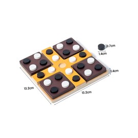 Kisangel 4-in-a-Row Chess Game Board Wooden 2 Player Chess Set for Boys and Girls Adults Educational Toy