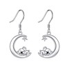 VONALA Animal Dangle Drop Earrings 925 Sterling Silver Koala Moon