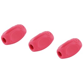 KUM AZ4060026-R - Writing Aid Sattler Grip A7, Pack of 3, Red, Pen Holder for Right and Left-Handed Users