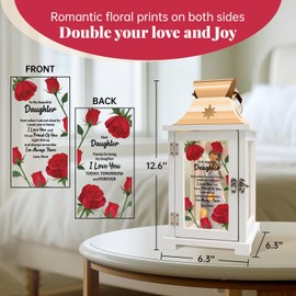 Daughter Gifts from Mom, Mother's Day Birthday Gifts for Daughter from Mom, Mother Daughter Gift Figurine Lantern - Daughter Graduation Idea