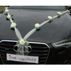 Autoschmuck Organza M garland with roses for bride and groom