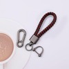 Aotoyou Leather Braided Key Fob Key Chain Short for Keys
