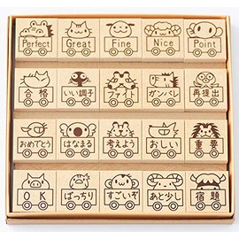- Set of 20 Evaluation Stickers - [Perfect NICE Fine Point Passed Good Toning Fight Resubmission Congratulations Hanamaru [Evaluation Stamp Teacher Stamp Hanko Reward Stamp Teacher Stamp]