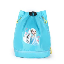Swim Bag Backpack Dry Wet Separated Swimming Bag Portable Waterproof with Zipper Beach Bag Blue