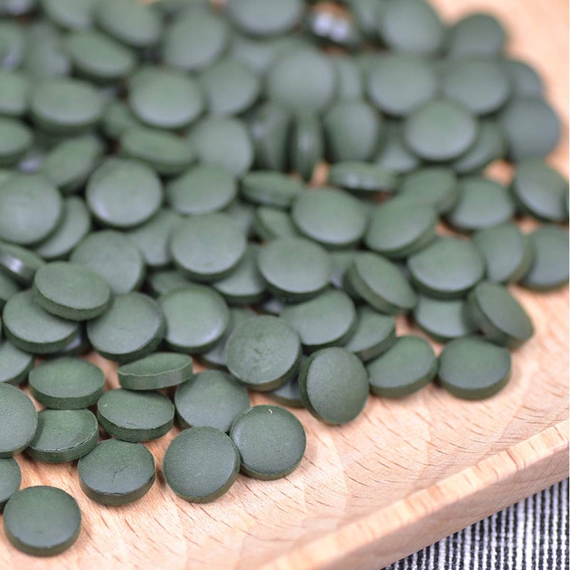 250g (0.55LB) Green Natural Spirulina Tea Tablet 1000 Pills Herbal