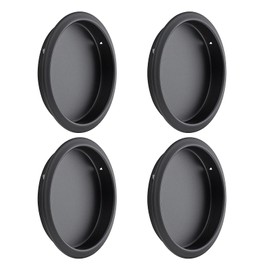 Ravinte 4 Pack Closet Door Finger Pull 2-1/8", Sliding Closet Door Hardware Easy Snap-in Installation, No Nails Needed