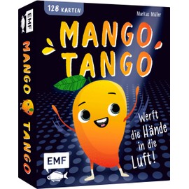 Card Game: Mango Tango: Throw Your Hands in the Air! The Funny Reaction Game with 128 Cards for 3-8 People from 7 to 99 Years