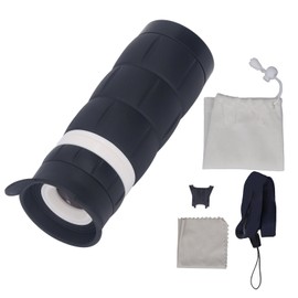 Kids Monocular Telescope High Magnification HD Low Light Lens Eye Protection Telescope Toy for Boys Girls Black