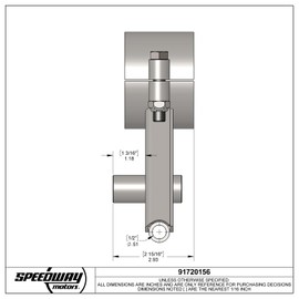 Coil/Shock Lower Link Clamp-On Mount Bracket, 3 Inch Axle