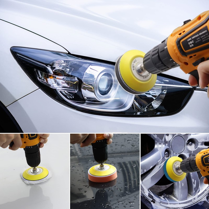 VIBRATITE Car Headlight Restoration Kit, 3 Inch Car Polishing Sanding