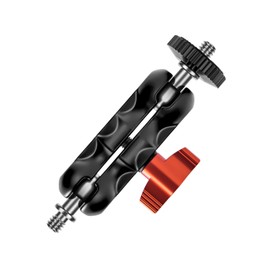 Lanxire Magic Arm with Double Ball Head and 1/4" Screw - Compatible with Super Clamp, Camera Cage, Monitor and Microphone - Max Load up to 2kg / 4.4lb