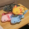 Yellow Axolotl Pillow Decorative Throw Pillow for Bedtime Couch Decor