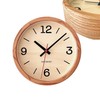 KATOMOKU Muku Clock 20 Oak Wall Clock, Continuous Second Hand,