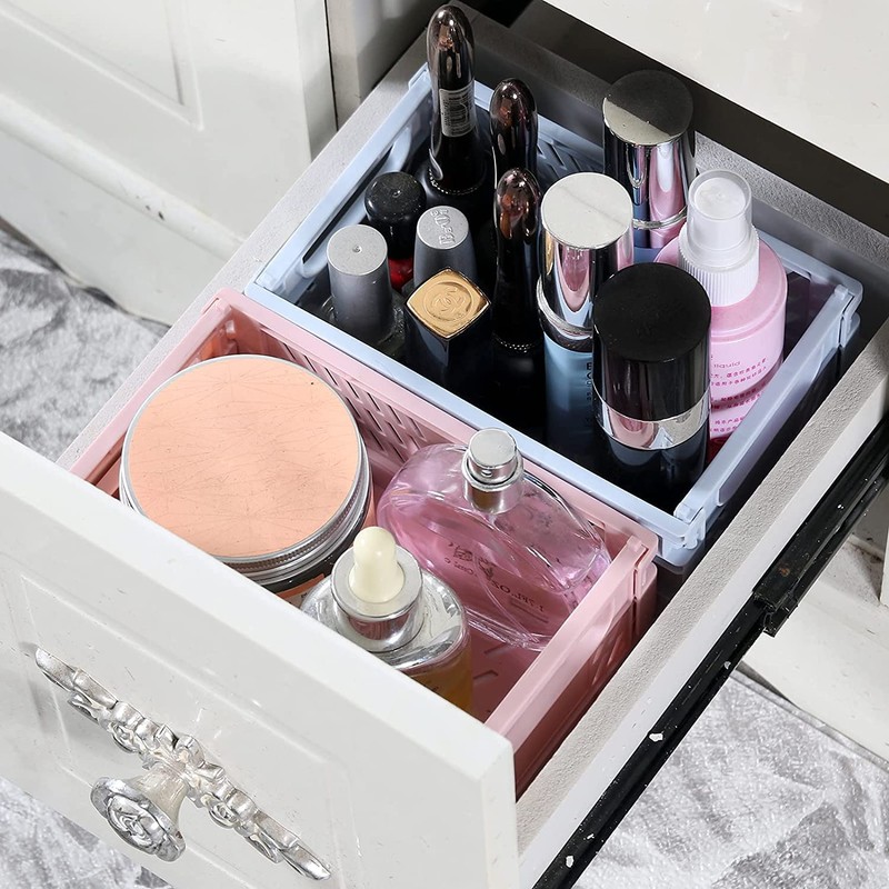 Ncrgb Folding Storage Basket, Small Stackable Folding Boxes, Storage Baskets