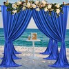 30ft×8ft Wrinkle Free Royal Blue Backdrop Curtains for Parties, 6