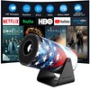 Mini Portable Projector with WiFi 6 and Bluetooth 5.0 Smart