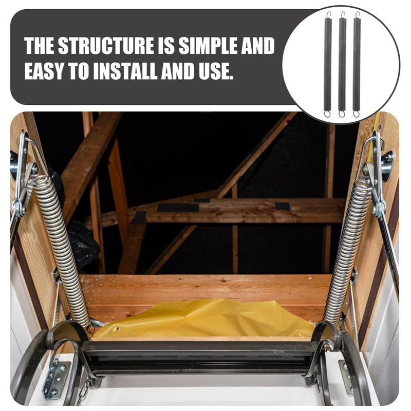 DOITOOL 3 Pcs Loft Ladder Spring Spring Spring Loft Ladder