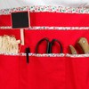 La Short Cord Eline Gardeners Apron Red Liberty 64 x