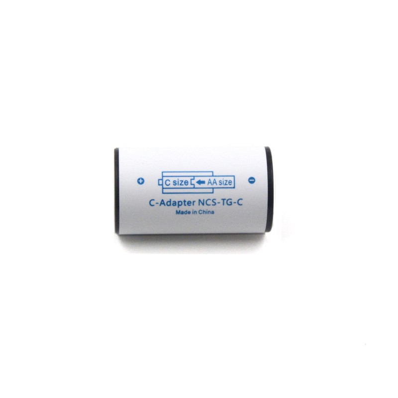 LAMPVPATH (Pack of 4) C Size Battery Adapter, AA to
