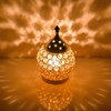 Handmade Brass Akhand Diya Oil Lamp with Sparkling Crystal Accents