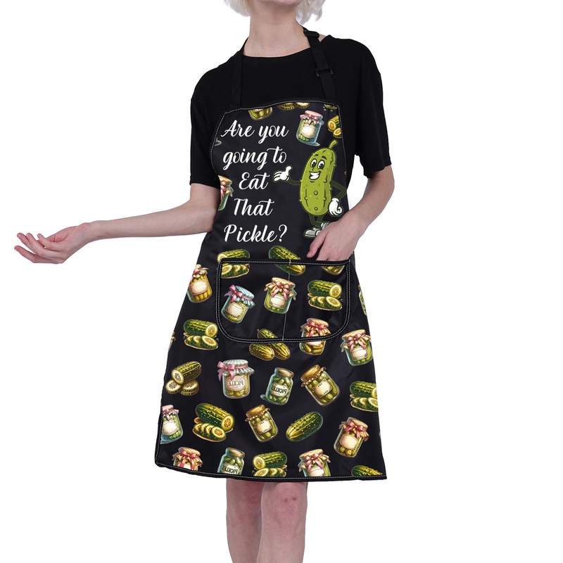 ENSIANTH Pickle Aprons for Women Men Pickle Gifts for Pickle