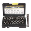 14 Pcs Screw Extractor Set, Impact Bolt and Nut Remover