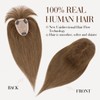 Hair Toppers for Women Real Human Hair,TESS 100% Human Hair