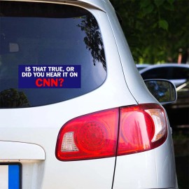 Tampa Printing 5 PACK 3.37"x 9" IS THAT TRUE OR DID YOU HEAR IT ON CNN Sticker Decal BS0412