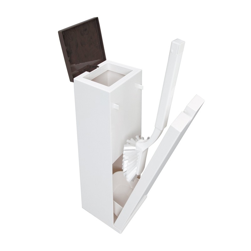 Towa Sangyo Toilet Brush Iconpo Anti-stain Toilet Compatible Dark Brown