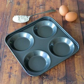 Stoven Non-Stick 24cm 4 Hole Yorkshire Pudding Pan