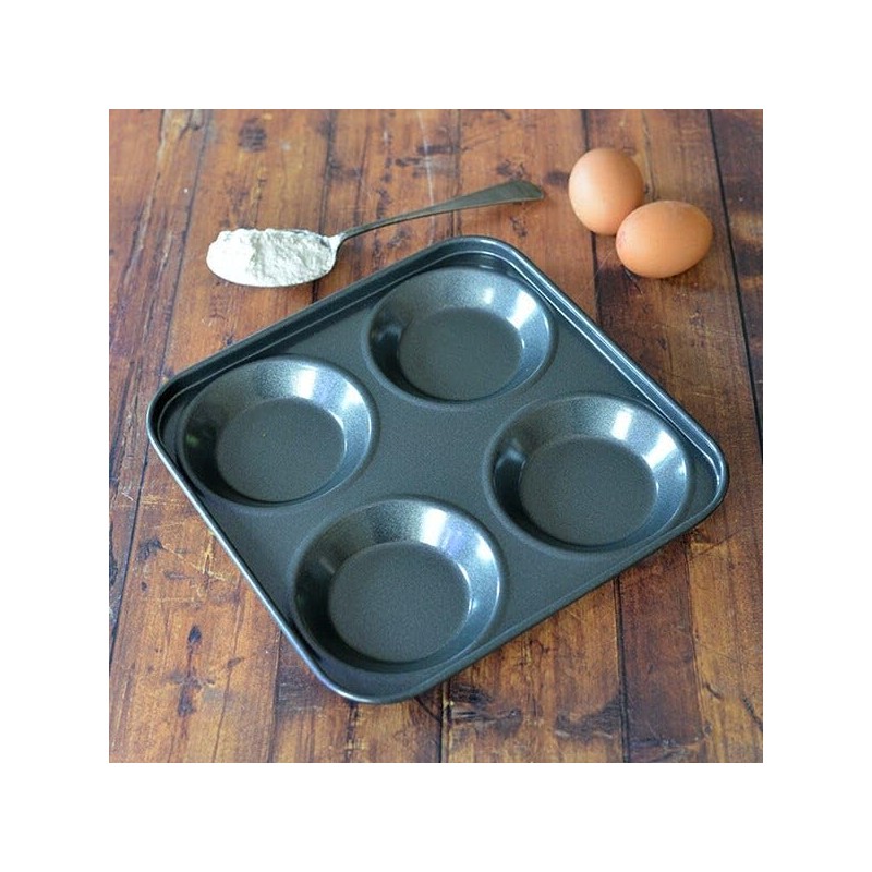 Stoven Non-Stick 24cm 4 Hole Yorkshire Pudding Pan