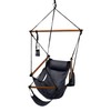 Hammaka Hanging Hammock Air Chair, Wooden Dowels, Black