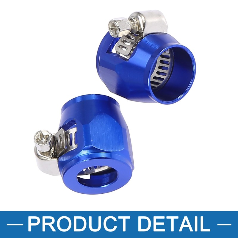 A ABSOPRO Car Hose Finisher Flexible Rubber Pipe Clamp AN8