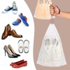 Drawstring Shoe Bag, White, shoe bag