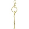 Nakano MM120KHCLG Brass Band Key Chain Clarinet Gold