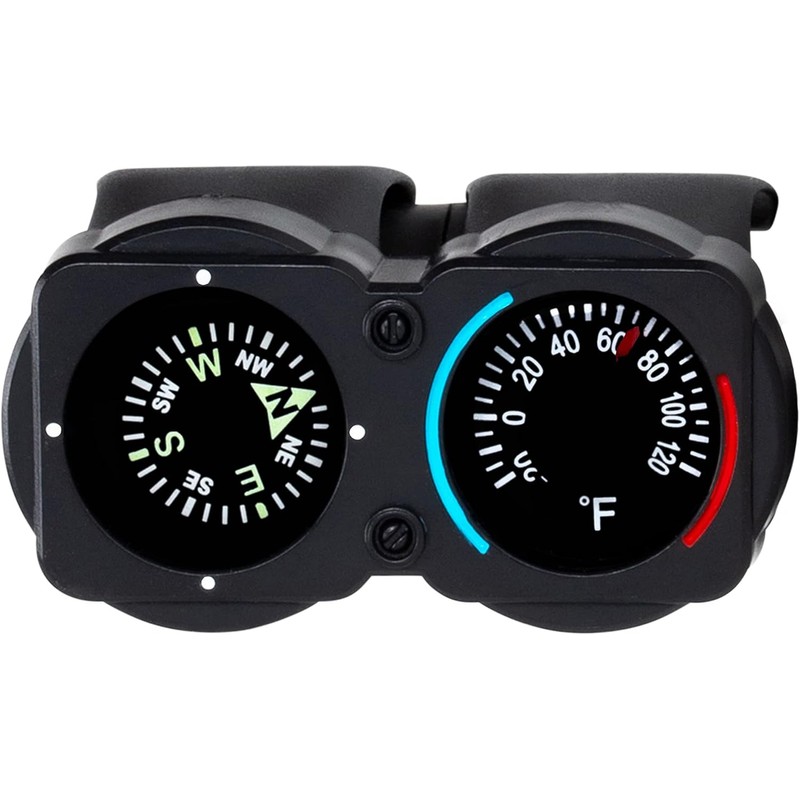 Sun Company CyclGage Bike Thermometer and Compass | Bicycle Handlebar