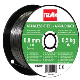 Telwin S.p.A. 802051 Stainless steel welding wire coil diameter 0,8 mm, 0,5 Kg, grey