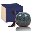 Small Urns for Human Ashes,Ceramic Memorial Mini Ashes Urns,Hold 5.5