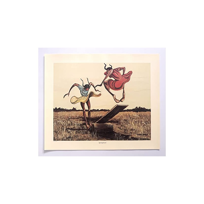 Ernie Barnes Springboard print 15 x 18.75 in.