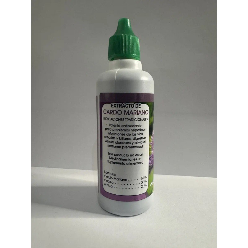 Extracto Cardo Mariano Silimarina 60ml Limpieza Hígado Graso