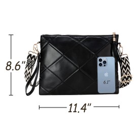 TopTTanBo Lightweight Crossbody Purses for Women Wristlet Shoulder Bag with Tassel Women's Crossbody Handbags, Black