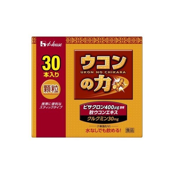 House UKON NO CHIKARA Turmeric Granules 30mg 1.5g x 30 bags Japan