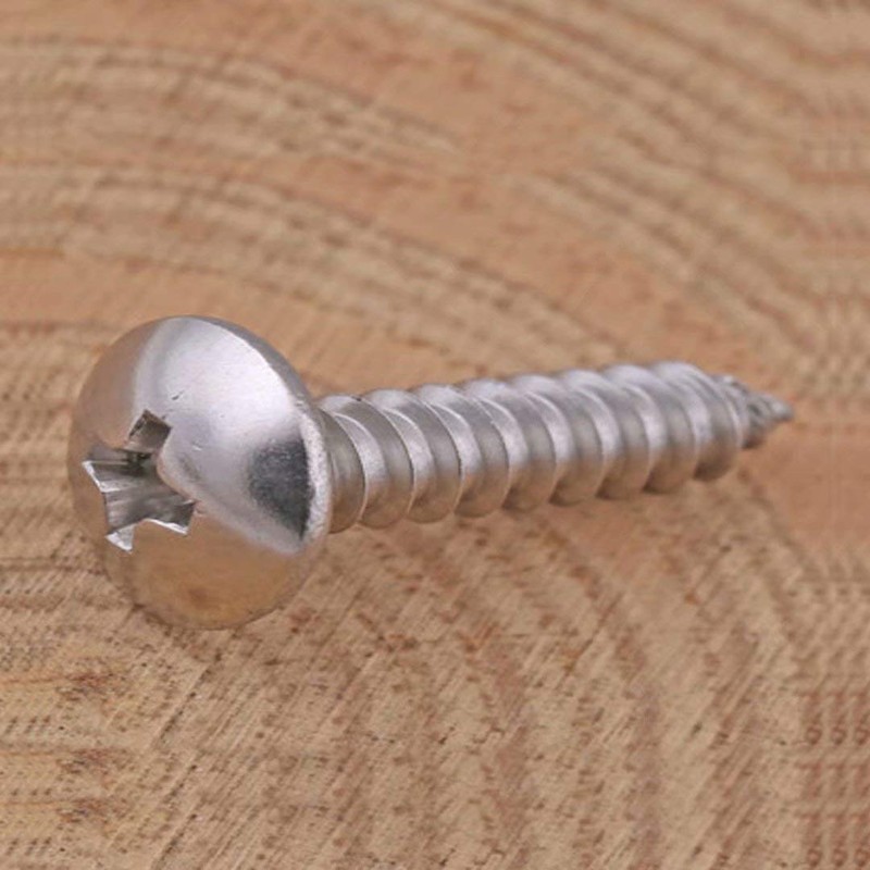 BOZONLI M4 Mushroom Head Self Tapping Screws Wood Screws Pan