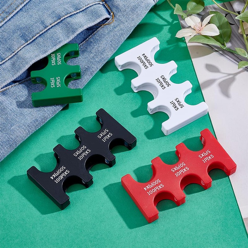 HOBBIESAY 4 Pieces 4 Colours Coin Dispenser Hard Case Portable