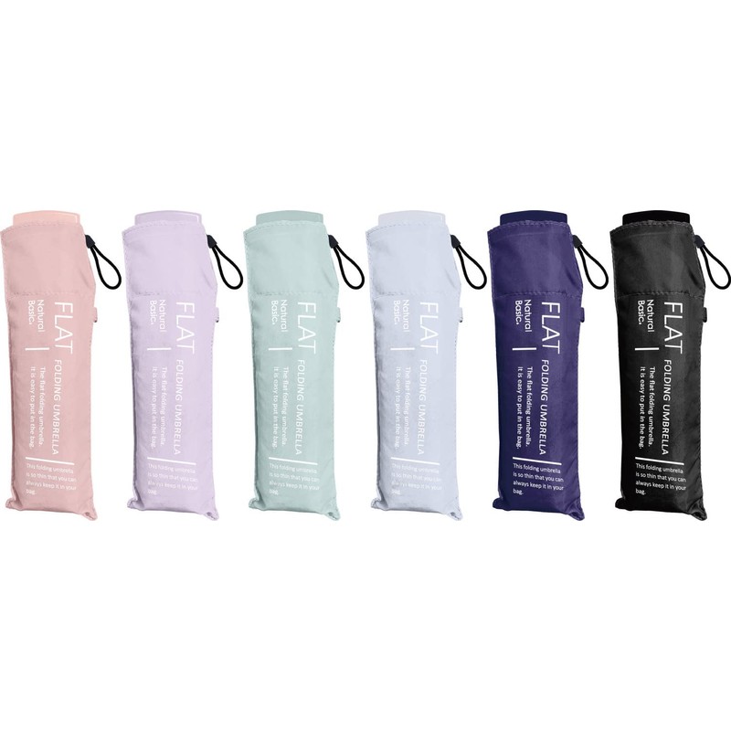 Nakatani 723-002 Nakatani Folding Umbrella, Flat, Purple, Solid Color, Manual