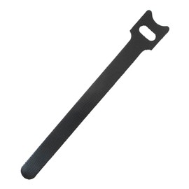 Simply Wrap Around and Tie Cords, Cable Holder, Black, Pack of 5, Velcro Type, Repeated Usable