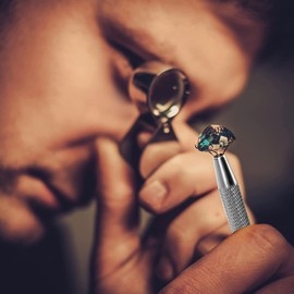 4-Claw Pick Up Tool, Stainless Steel Piercing Ball Grabber Tool, 4 Prong Gripper for Tiny Objects, Electronic Components, Hex Nuts, Jewellery Making Accessories or Nails Clamps (Blue)